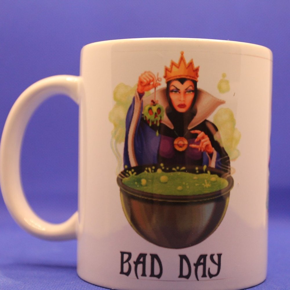 Disney Queen Coffee Tea Mug "Good Day  Bad Day"  Princess Ceramic